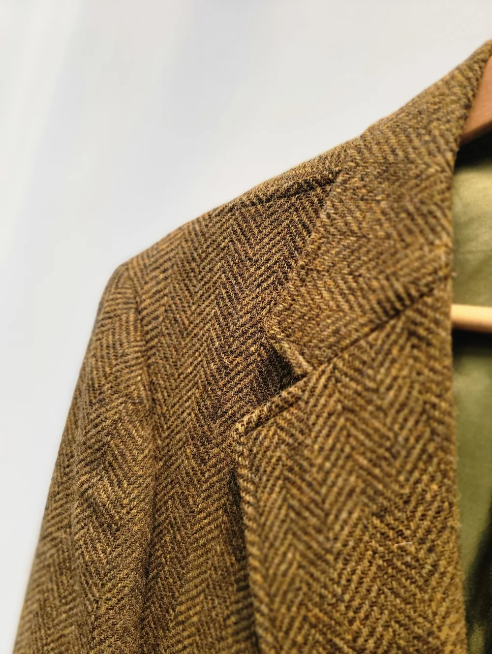 Cricketeers Vtg Union 60s 70s Brown Tweed Wool 2 Button Blazer Mens Size 42R